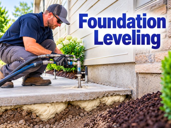 Foundation Leveling process in Torrance