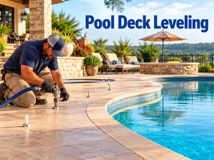 Pool Deck Leveling process in Torrance